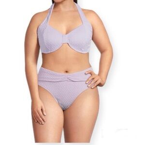 Time and Tru Women’s Classic Two Piece Bikini in Purple Size Small NWT